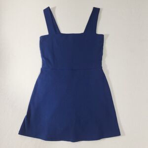 Victoria Secret PINK Tank Ribbed Romper Dress Built In Shorts L Navy Blue